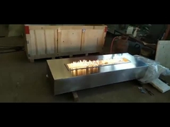 Multifunctionele Openlucht Rechthoekige 304 Roestvrij staalbrand Pit Table For Backyard